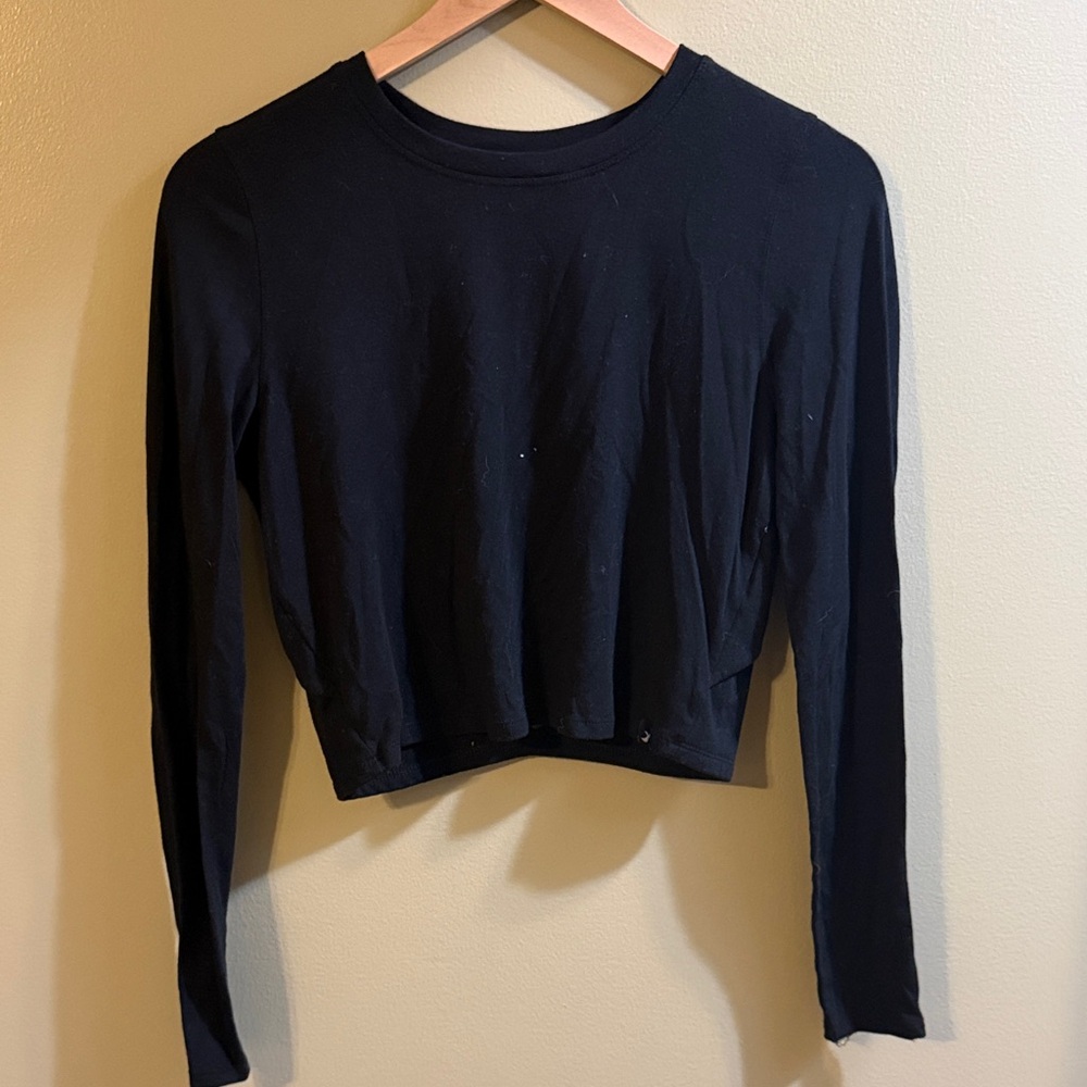 Classic Black Long Sleeve Top